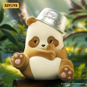 52TOYS Panda Roll A Bowl of Milk-Maillard Style Kawaii Creative Gift Room Decor Desktop Decoration Gift for Birthday Party