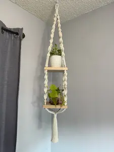 Double Macrame Shelf