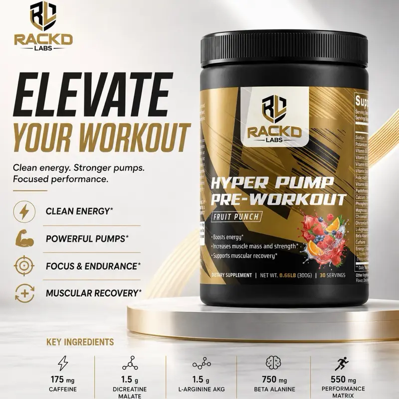 Hyper Pump Pre-Workout (Fruit Punch)