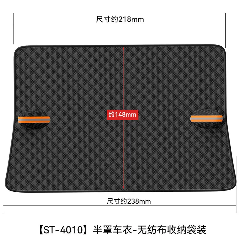 Basic non woven bag with orange ears and