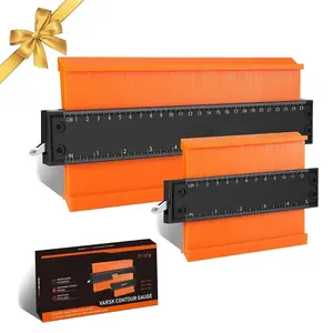 Contour Gauge Tool with Lock 5+10 Inch - Measuring Scribe Profile Tool, Birthday Gifts for Men Dad Him, Cool Gadgets Tools for Men DIY Handyman, Woodworking Tools for Measuring Flooring