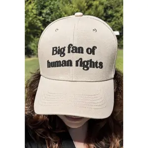 Big Fan of Human Rights hat baseball cap protest hat