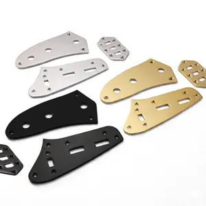 Jaguar Guitar Upper & Lower Control Switch Plate Set fits Fender/Squier - Multiple Colors