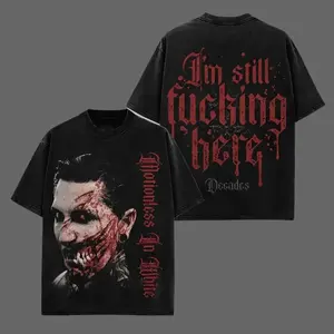 Motionless In White - Decades Shirt V3 The Sweat And Blood Tour 2026 Shirt Oversize Rock Band Deathcore Symphonic Deathcore Cotton Gift For Rock Music Lovers Graphic Tees Graphic Menswear Womenswear