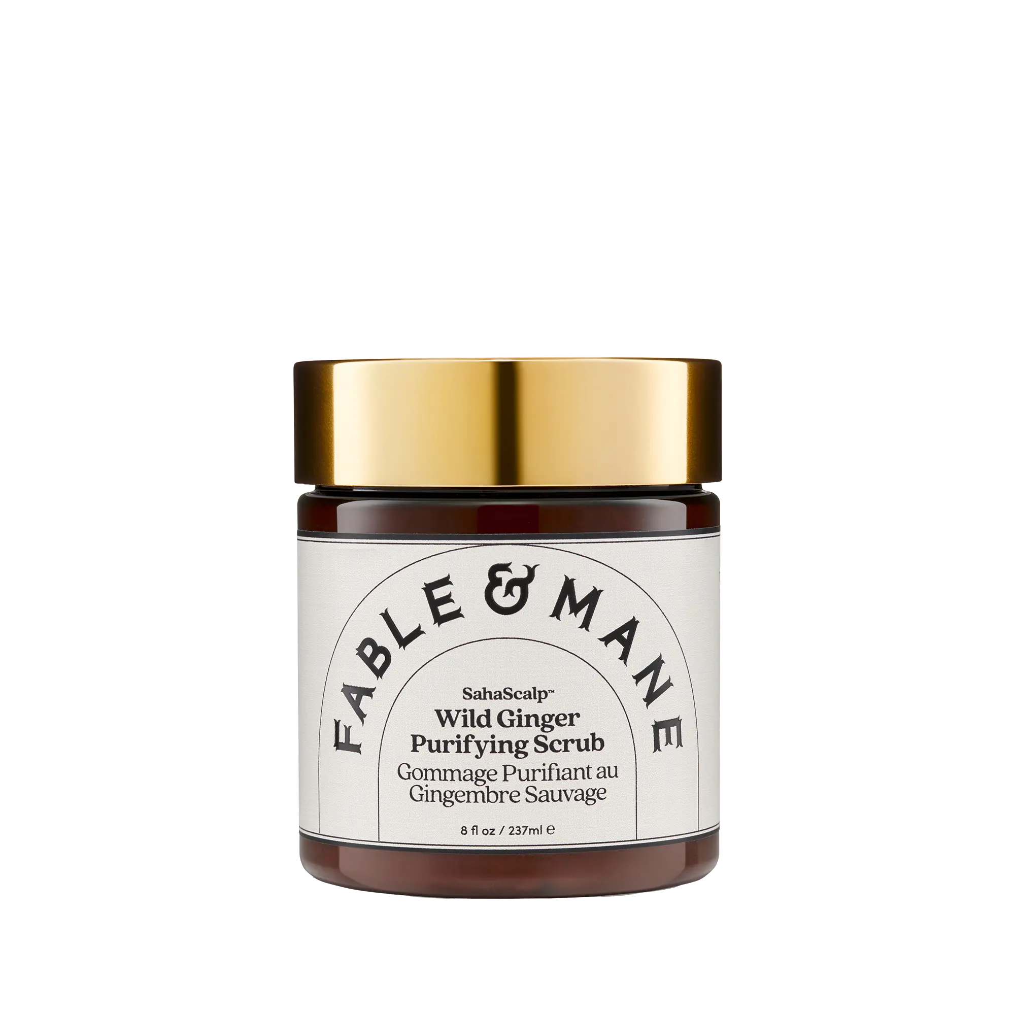 Fable & Mane Wild Ginger Purifying Scrub, Gentle Cleansing Exfoliating Scrub with Ginger and Himalayan Pink Salt to Purify the Scalp.