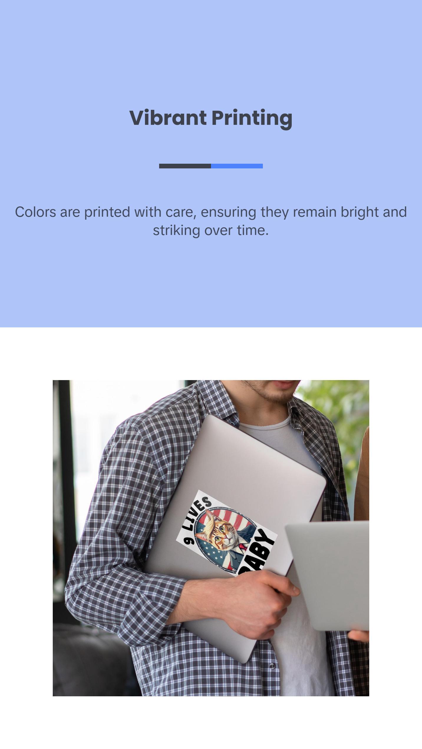 9 Lives Baby Trump Sticker