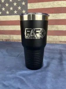 FAFO 30oz Tumbler - Laser Etched Design for Kitchenware and Drinkware