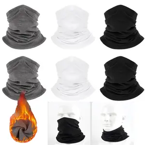 6 Pack Winter Neck Gaiter Warmer for Men Women Windproof Fleece Face Cover Mask Scarf for Cold Weather Sport Unisex Soft Breathable Material