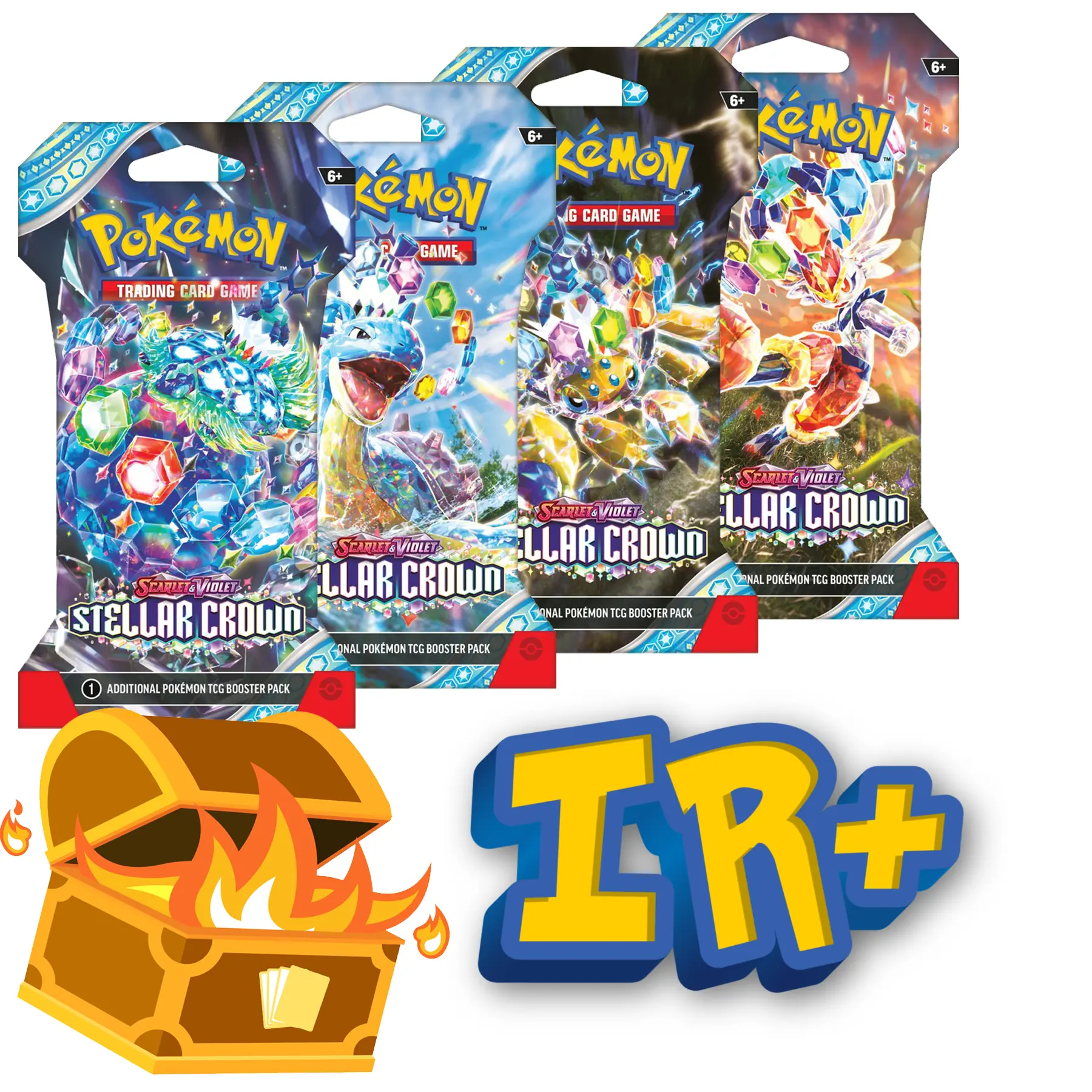 Pokémon Stellar Crown RTYH IR or Better - 5 Pack Minimum - TikTok Shop
