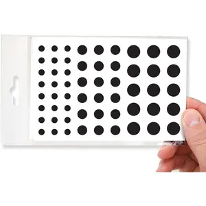 Stackable Webcam/Camera Vinyl Covers | 57 Low-Tack Restickable Webcam Sticker | 3-Sizes | Black 57-Pack (Muted Matte)