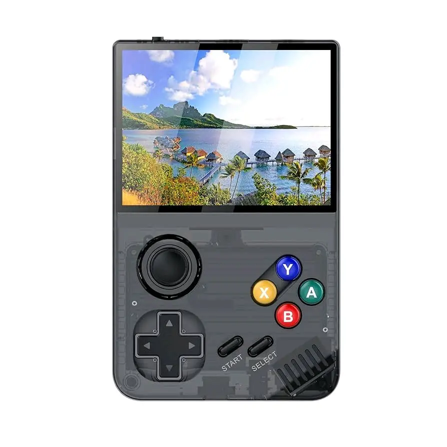 RG35XX Game Device with Control Buttons and Screen Display Feature