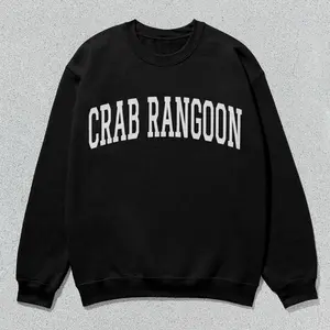 Crab Rangoon Sweatshirt Collegiate Crewneck Sweater Unisex Hoodied Soft & Stylish Hoodies Hoodied Go-To Cotton Sweaters