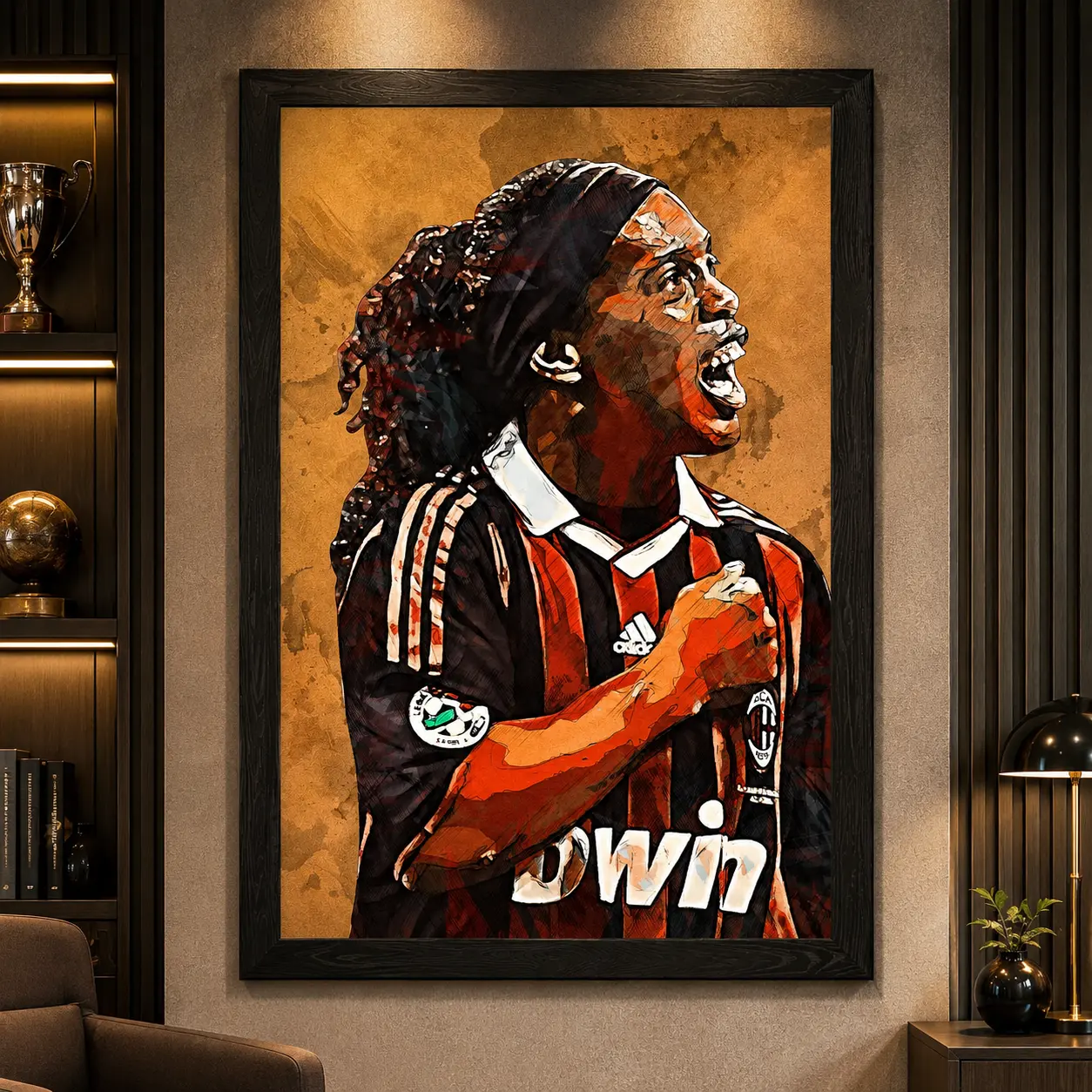 Ronaldinho No Framed Wall Art Poster Print Picture