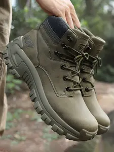Men's Durable Comfortable Travel Boots, Fashion Anti-Slip Hiking Shoes, Trekking Shoes, Perfect for Outdoor Adventure Camping, All Seasons