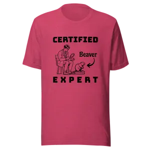 Certified Beaver Expert Cotton Unisex T-Shirt