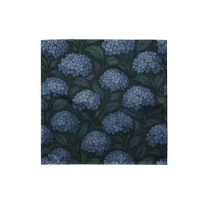 Blue Hydrangea Bandana – Cottagecore Botanical Scarf for Fashion, Sun Protection &amp; Unique Gift Wrapping
