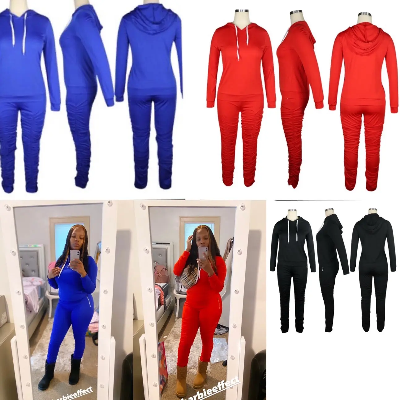 Stacked Women/ Teen - 2 Piece Set - Womenswear Pants Top Clothing Suits Comfort