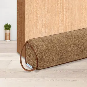 "GET IT NOW" 30" Weighted Under Door Draft Stopper -Triangular Door Draft Blocker with Hook Loops for Easy Install, Save Energy, Home Room Essentials