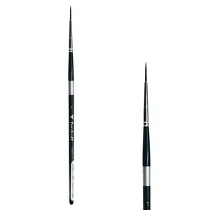 Trekell Crimson Taklon Short Handle Artist Brush - Size #1 Liner