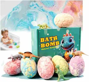 Dinosaur Egg Bath Toys for Kids 6 Pack – Surprise Dino Hatch Eggs, Water Play Toy, STEM Educational Toy for Toddlers Boys Girls