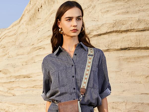 [Valentine's Day Gift] BOSTANTEN Cell Phone Purse Small Crossbody Bags for Women Leather Handbags Phone Wallet with Card Slots Adjustable Strap