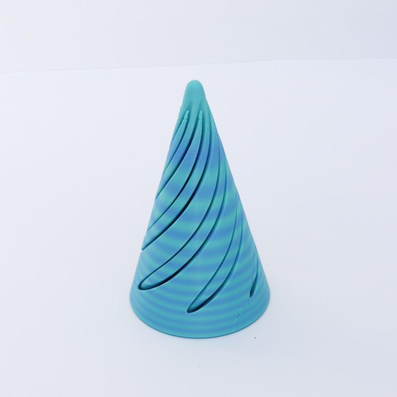 3D Printed - Spiral Cone Gear Figurine