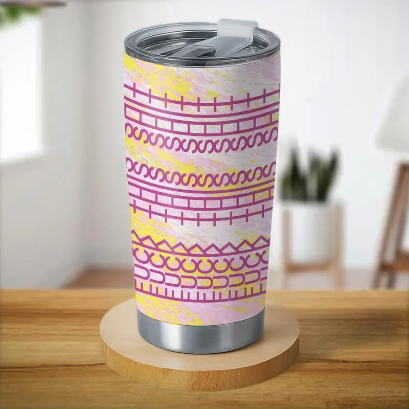 20oz Halloween Hidden Message Stainless Steel Portable Thermal Flask - Tumbler-a, Metal Insulated Drink Cup with Lid, Polka Dot/Patchwork Various Colors, Witchy Gag Gift for Friends, Spooky Travel Mug for Halloween Party