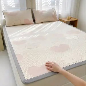 Cooling Latex Summer Mat Set Non-Slip & Machine Washable Cool Touch Mattress Pad Multiple Floral Prints Available for Summer 2026