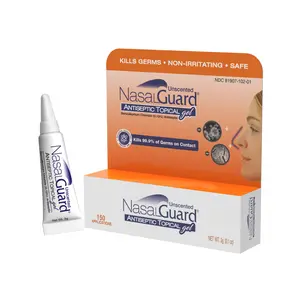 NasalGuard Antiseptic Topical Gel, Blocks & Kills 99.9% of Germs | Unscented | 3g Tube