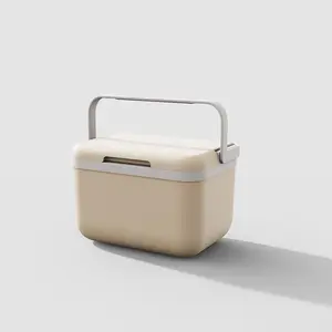 Foldable Insulated Portable Cooler Food Container, 5L Leak-proof & Warmer with Lift-and-lock Lid, Multi-purpose Hot/cold Storage Box for Picnics & Outdoor Adventures