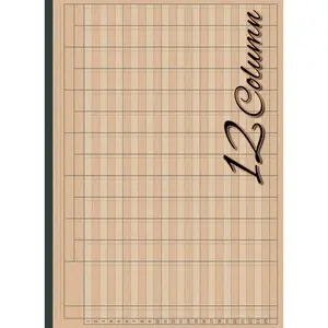 12 Column Ledger Book: Large Print Accounting Ledger Book for Bookkeeping | 12 Column Columnar Pad for Small Business
