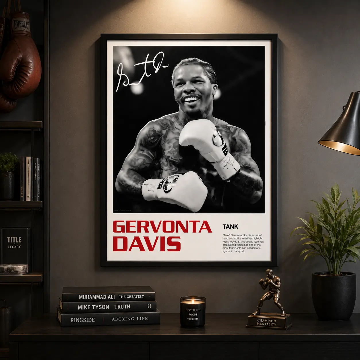 Gervonta Davis Art POSTER UNFRAMED , Boxing Art POSTER UNFRAMED , Boxing Arts Wall Decor, Home Gym Decoration, Sports Gift, Boxing Fighter Poster, Combat posterCanvas Poster Wall Decor, Room Decorations, Funky Home Decor,bedroom canvas poster