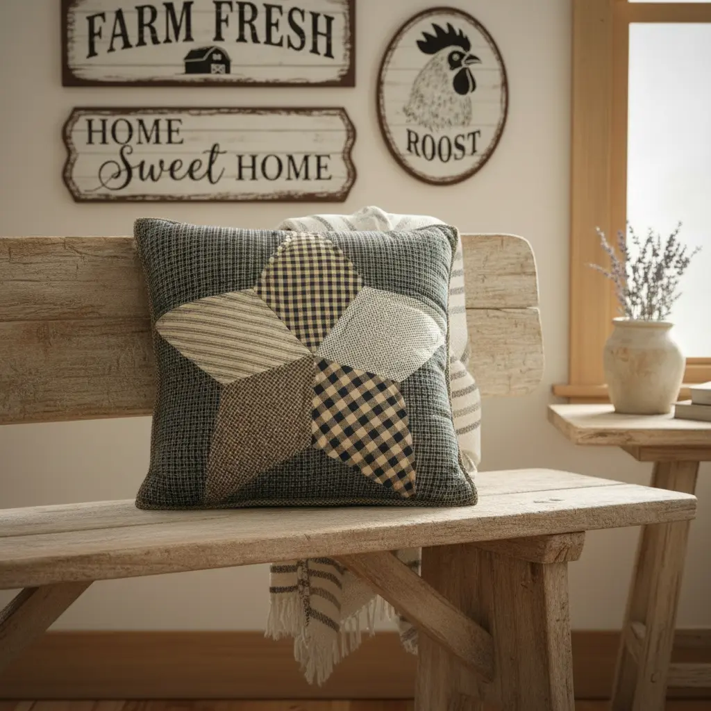 Five Point Star Pillow