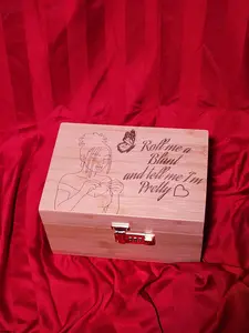 Custom lazer engraved hash lock box