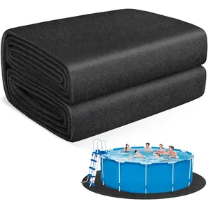 Thickened 15 FT Round Pool Liner Pad for Above Ground Pool, Under Pool Mat Prevents Punctures Extends Liner Life