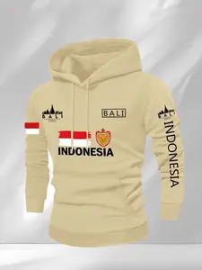 Bali-style hoodie with unique printed pullover design