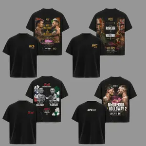 UFC 329 Conor McGregor vs Max Holloway T Shirt, Vintage Graphic Tee, Oversized Shirt, Iconic Main Event Fight Style, Retro MMA Streetwear, Acid Washed, Unisex Heavyweight Cotton, UFC Fan Gift, Fight Night Outfit