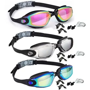 HD Anti-Fog Outdoor Swimming Goggles, 2/3 Counts Waterproof Leakproof Swim Glasses, Ideal for Teenagers Adults, Outdoor Activities, Beach Activities/Pool Activities