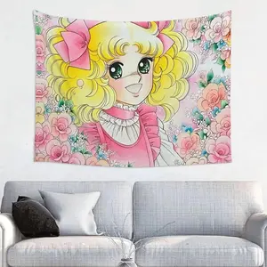 Candy Candy Tapestry Wall Hanging Hippie Tapestry Home Decor Anime Manga Candice Japan Cartoon Poster Backdrop Cloth Room Decor