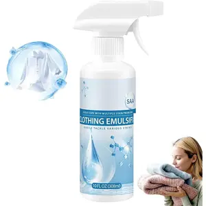 Clothing Emulsifier Stain Remover, Non-Ionic Laundry Pre-Treatment,Solution - Natural Clothing Emulsifier,Easy Application, For Sports Home(300ML-10Floz)