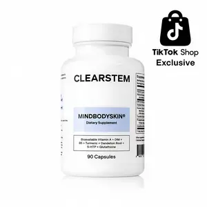Clearstem Hormonal Acne Supplement with DIM, B5, Turmeric - 90 Capsules for Clear Skin, Hormone Balance - Natural Edible Dietary Beauty Supplement by Clearstem Healthcare