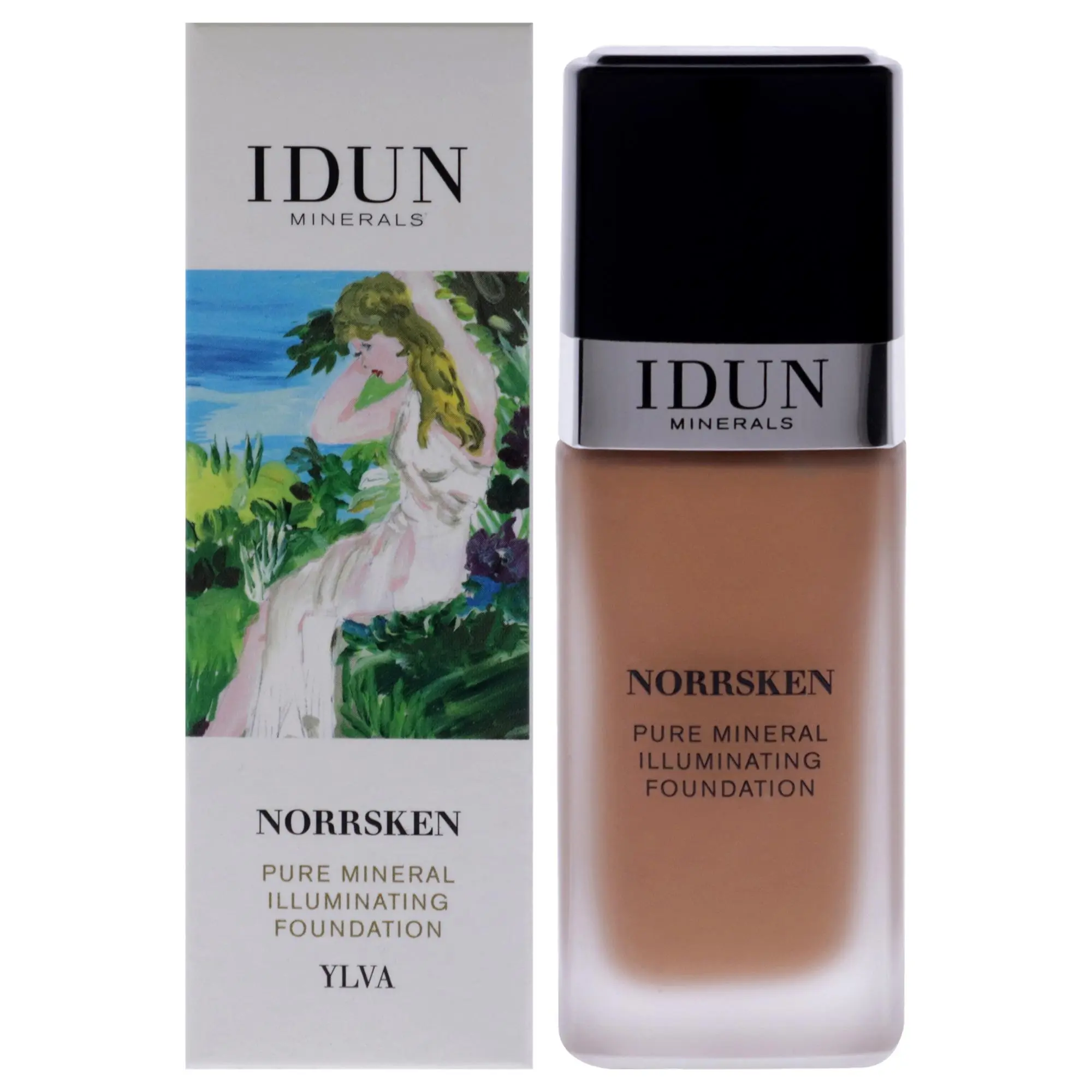 Norrsken Foundation - Idun Minerals 214 Ylva Women's Pure Mineral Base Makeup, 1oz, Radiant Natural Glow, Illuminating, Smooth Apply, Blends Easily, Versatile Choice
