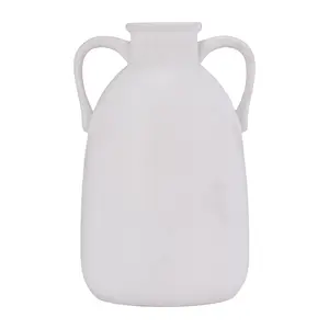 Sagebrook Home Neutral Contemporary Vase with Handles Decor Centerpiece