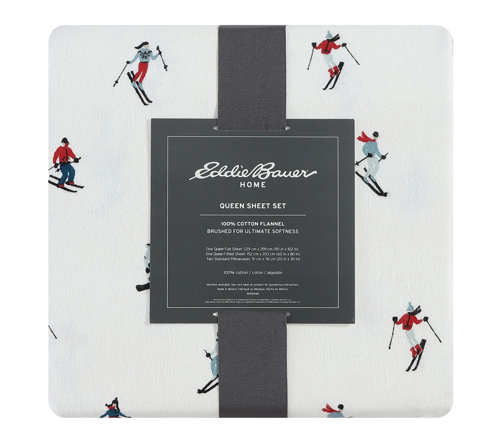 Eddie Bauer Ski Slope Cotton Twin Sheet Set