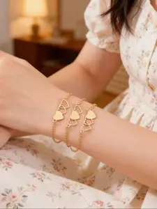 Heart Shape Long Distance Bracelets Set, Sister Matching Bracelets, Promise Relationship Jewelry, Perfect for Friends and Family