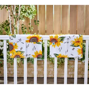 Pocket Bloomers Set of 2 Oilcloth Railing Planters