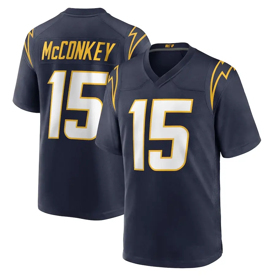 Men's Ladd #15 American Black/Navy Color Football Jersey, stylish, comfortable and breathable, sports game jersey