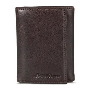 Men Signature Leather Trifold Wallet