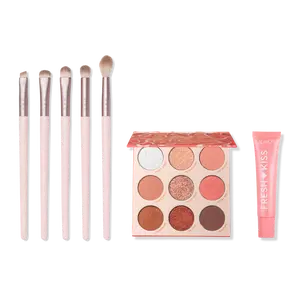 Colourpop Just Peachy: Peach Jelly Palette, Gloss & Brush Set