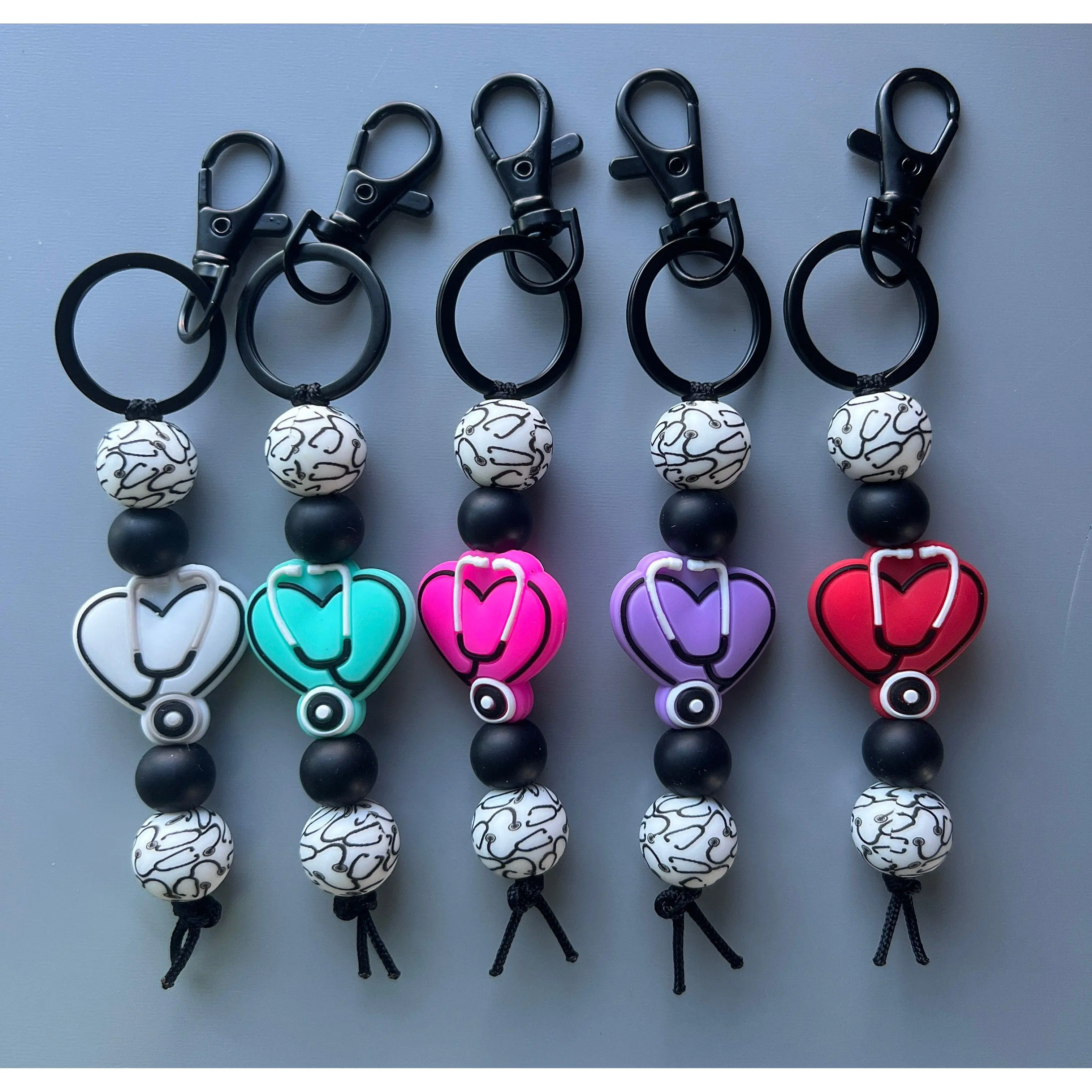 Stethoscope Heart Keychain Stethoscope Heart Keychain